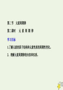 2019-2020学年高中化学 第一章 物质结构 元素周期律 第二节 元素周期律 第二课时 元素周期