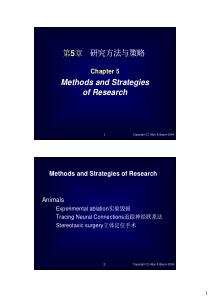 生理心理学课件 第5章 研究方法与策略