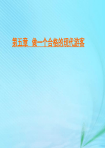 2019-2020学年高中地理 第五章 做一个合格的现代游客 第一节 设计旅游活动课件 新人教版选修