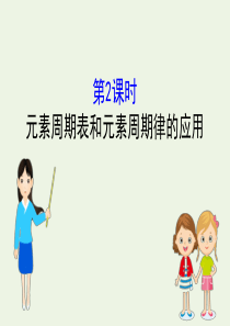 2019-2020年新教材高中化学 4.2.2 元素周期表和元素周期律的应用课件 新人教版必修1