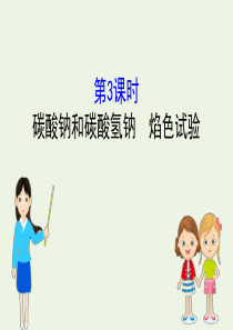 2019-2020年新教材高中化学 2.1.3 碳酸钠和碳酸氢钠 焰色试验课件 新人教版必修1