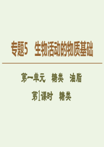 2019-2020年高中化学 专题5 第1单元 第1课时 糖类课件 苏教版选修5