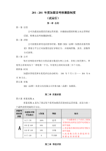 201-201年度加盟店考核激励制度