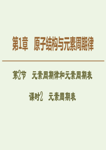 2019-2020年高中化学 第1章 第2节 课时2 元素周期表课件 鲁科版必修2