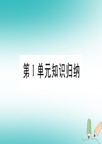 2018秋七年级生物上册 第一单元 认识生命知识归纳习题课件 （新版）北师大版