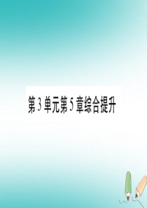 2018秋七年级生物上册 第三单元 第5章 绝色开花植物的生活方式综合提升习题课件 （新版）北师大版