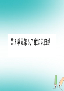 2018秋七年级生物上册 第3单元 第6、7章知识归纳习题课件 （新版）北师大版