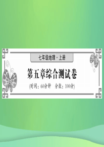 2018秋七年级地理上册 第五章 世界的发展差异综合测试习题课件 （新版）湘教版