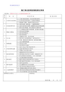 扬尘监理检查记录表