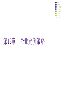 第12章企业定价策略