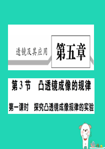 2018秋八年级物理上册 第五章 第3节 凸透镜成像的规律（第1课时）习题课件 （新版）新人教版