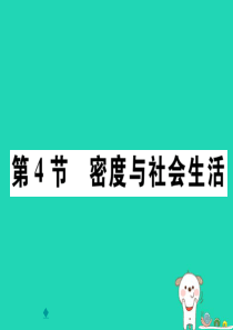 2018秋八年级物理上册 第六章 第4节 密度与社会生活习题课件 （新版）新人教版