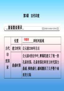 2018年秋九年级历史上册 第一单元 亚非文明古国 第3课 古代印度作业课件 川教版