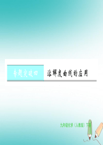 2018年秋九年级化学下册 第九单元 溶液 专题突破四 溶解度曲线的应用习题课件 （新版）新人教版