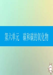 2018年秋九年级化学上册 第六单元 碳和碳的氧化物 课题3 二氧化碳和一氧化碳 第1课时 二氧化碳