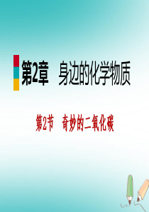 2018年秋九年级化学上册 第2章 身边的化学物质 第2节 奇妙的二氧化碳 第1课时 二氧化碳的奇妙