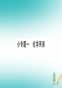 2018年秋九年级化学全册 第5单元 定量研究化学反应 小专题一 化学用语习题课件 （新版）鲁教版