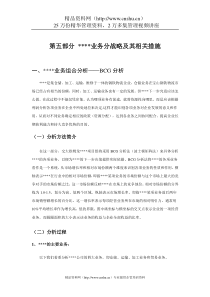 第五部分业务分战略及其相关措施1