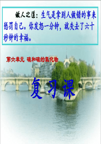 人教版九年级化学课件：第六单元碳和碳的氧化物复习课