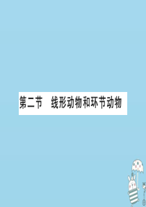 2018年八年级生物上册 第五单元 第一章 第二节 线形动物和环节动物习题课件 （新版）新人教版