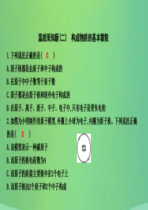 2018届九年级化学上册 第3章 物质构成的奥秘 温故而知新（二）构成物质的基本微粒课件 沪教版