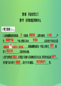 2018届九年级化学上册 第1章 开启化学之门 第1节 化学给我们带来什么课件 沪教版