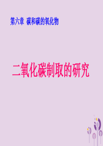 2018届九年级化学上册 6.2 二氧化碳制取的研究课件3 （新版）新人教版