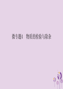 2018春九年级化学下册 第11单元 盐 化肥 微专题4 物质的检验与除杂课件 （新版）新人教版