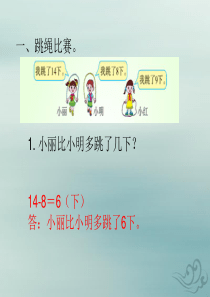 2018-2019学年一年级数学下册 第一单元 加与减（一）课时6 美丽的田园作业课件 北师大版