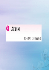 2018-2019学年一年级数学上册 9 总复习 第1课时 20以内的数作业课件 新人教版