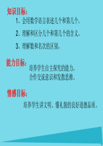 2017秋一年级数学上册 第一单元 几个与第几个课件2 沪教版五四制