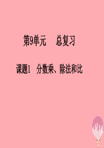 2017秋六年级数学上册 第9单元 总复习课件2 新人教版