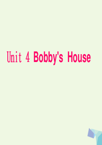 2016年四年级英语上册 Unit 4 Bobby’s House课件3 北师大版（三起）