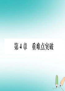 （遵义专版）2018秋九年级化学上册 第4章 认识化学变化重难点突破习题课件 沪教版