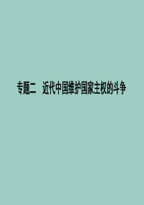 （浙江专用）2019-2020学年高中历史 专题二 近代中国维护国家主权的斗争 一 列强入侵与民族危