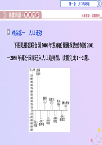 （浙江专用）2019-2020学年高中地理 第一章 人口与环境 第三节 人口迁移随堂巩固自测自评课件