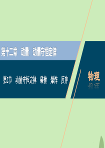 （浙江选考）2021版新高考物理一轮复习 15 第十二章 动量 动量守恒定律 2 第2节 动量守恒定