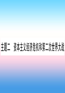 （云南专用）2019中考历史总复习 第一篇 考点系统复习 板块5 世界现代史 主题二 资本主义经济危