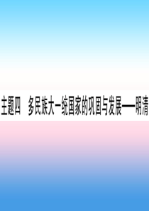 （云南专用）2019中考历史总复习 第一篇 考点系统复习 板块1 中国古代史 主题四 多民族大一统国