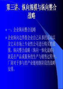 纵向规模与纵向整合战略(1)