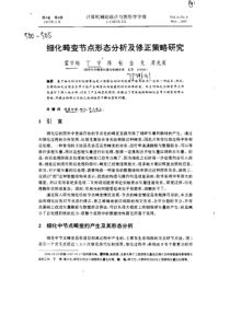 细化畸变节点形态分析及修正策略研究