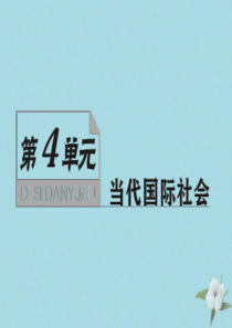 （新课标）2021版高考政治一轮总复习 第四单元 当代国际社会 第九课 走近国际社会课件 新人教版必