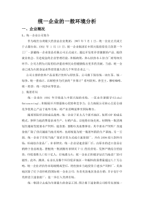 统一企业战略分析