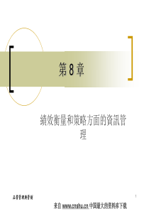 绩效考核--绩效衡量和策略方面的资讯管理(PPT 81页)(1)