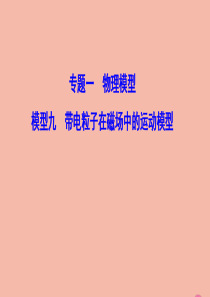 （新课标）2020高考物理二轮总复习 第二部分 应试高分策略 专题一 物理模型 2.1.9 带电粒子