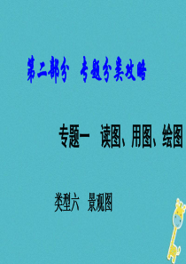 （新疆地区）2018中考地理总复习 专题一 读图、用图、绘图专题分类攻略 类型六 景观图课件