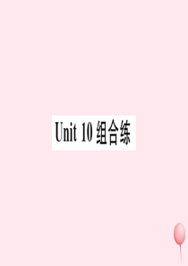 （武汉专版）2019秋九年级英语全册 Unit 10 You’re supposed to shak