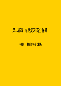 （潍坊专版）2018中考化学总复习 第二部分 专题复习 高分保障 专题3 物质的转化与推断课件 新人