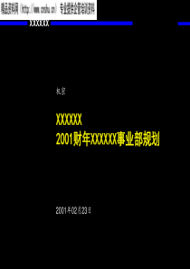 联想事业部战略规划报告(1)