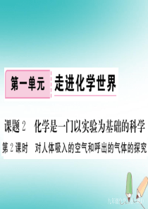 （通用）2018秋九年级化学上册 第一单元 走进化学世界 课题2 化学是一门以实验为基础的科学 第2